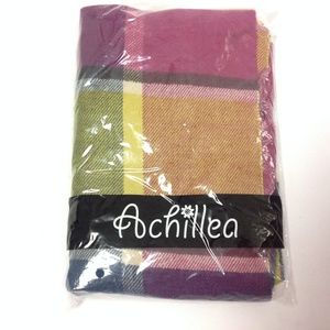 New Achillea Women's Classic Neck Scarf OS Plaids